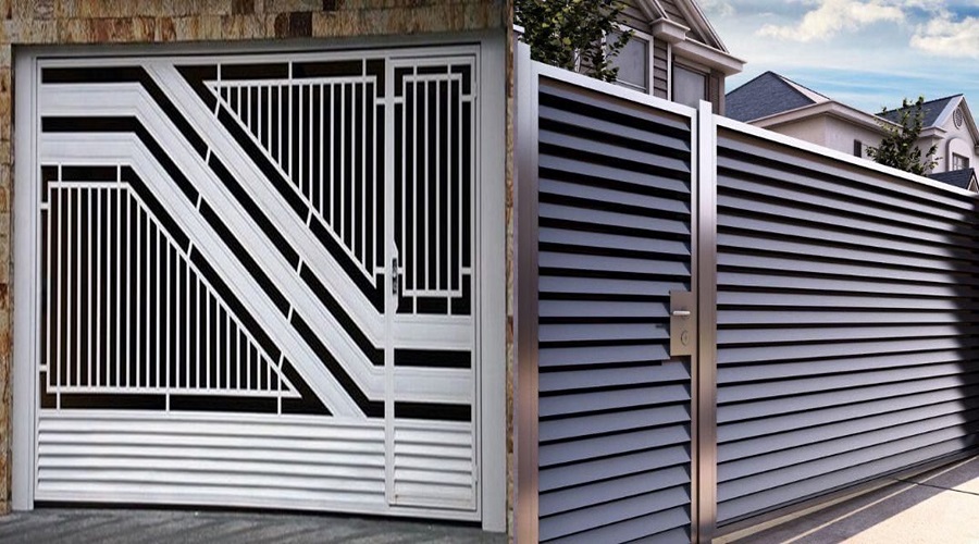 pagar stainless steel modern 2